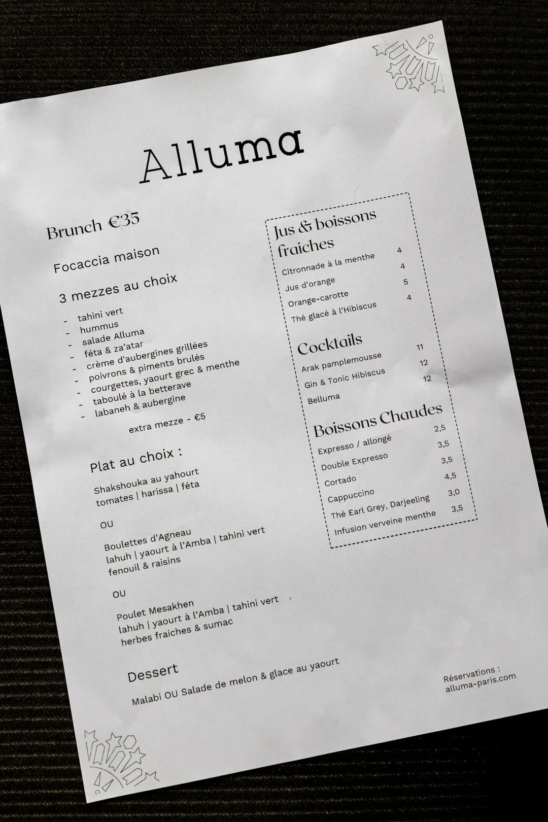 Alluma Restaurant Paris