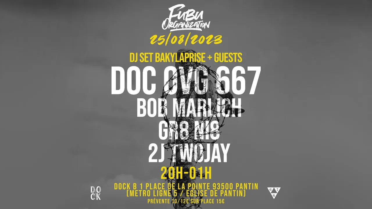 present DOC OVG + BOB MARLICH + GR8 NI8 + 2JTWOJAY