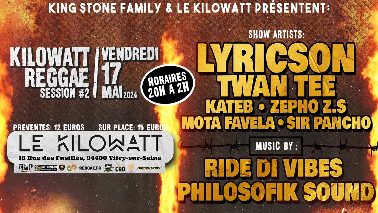 LYRICSON & TWAN TEE en show exclusif (Soirée Reggae-Dancehall)
