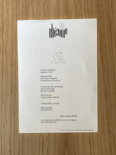 Rhézome Restaurant Paris