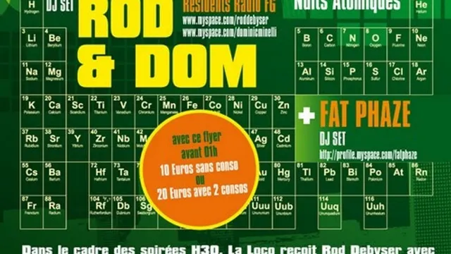 H30 Nuits Atomiques : Rod & Dom