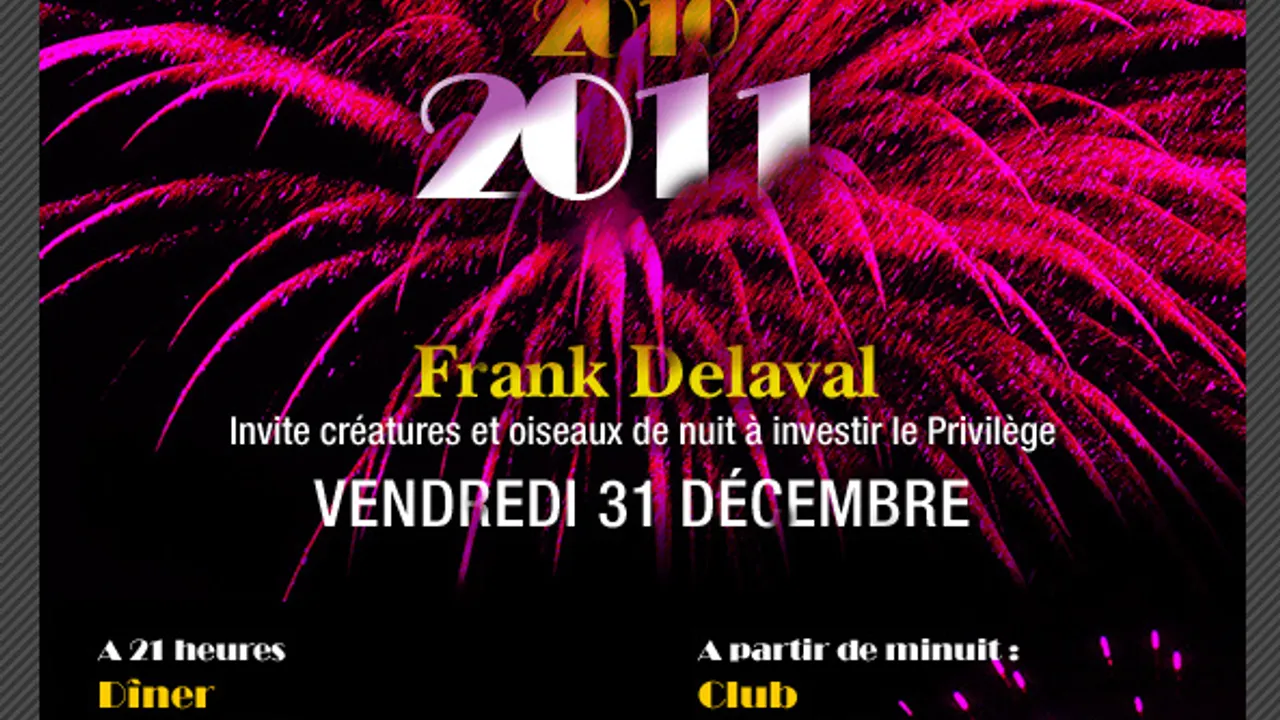 Réveillon 2011 au Palace - Privilège (PARIS)