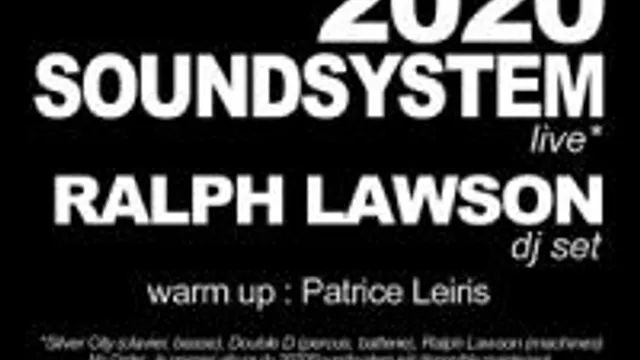 2020soundsystem Live & Ralph Lawson