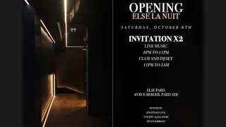 Samedi «Grand Opening» Else la Nuit