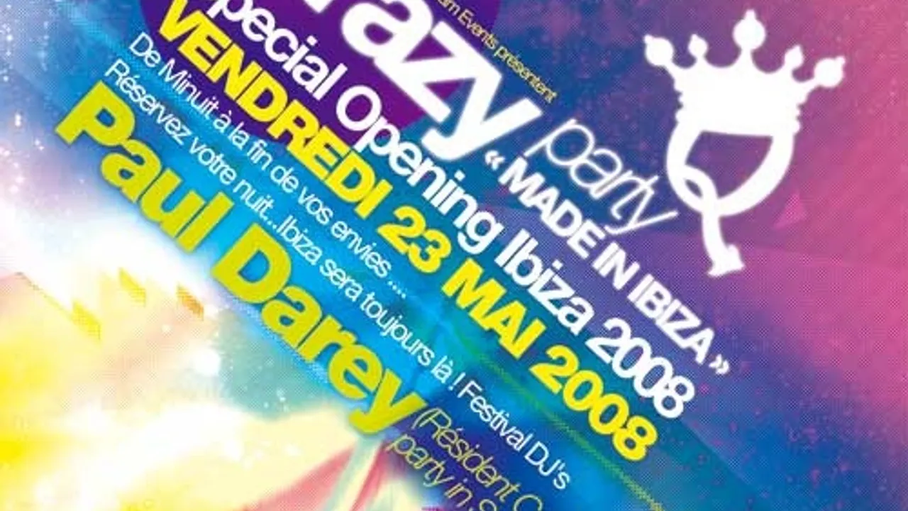 Crazy Party Special opening party from Ibiza