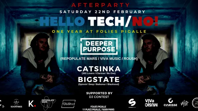 AFTERPARTY - Hello Tech/No! One Year at Folies Pigalle "Non Stop 12 Hours"