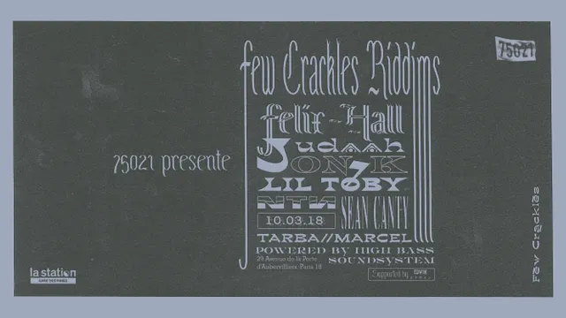 75021 #24 présente Few Crackles Riddims