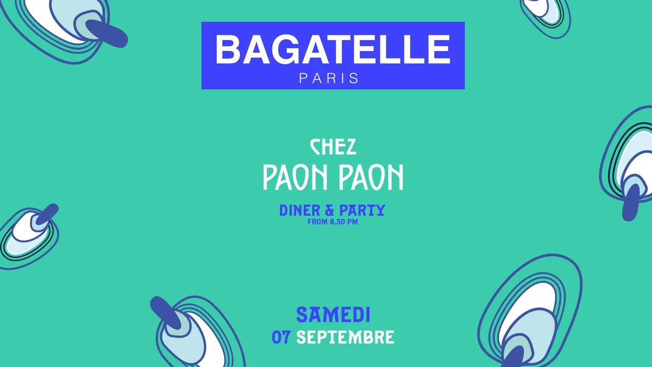 Samedi 7 Septembre x DINER & PARTY x Bagatelle