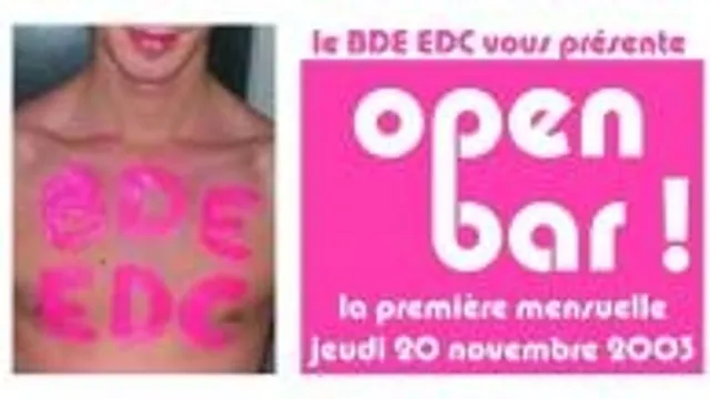 Mensuelle Edc Open Bar