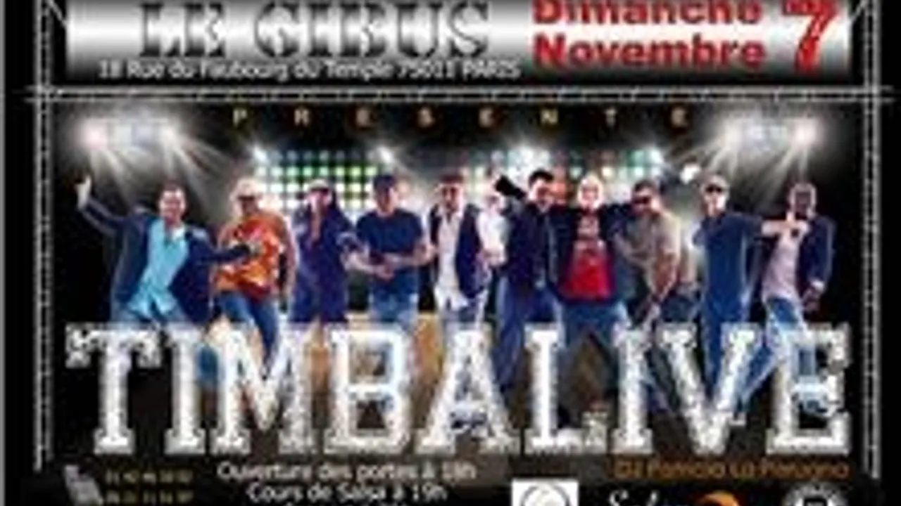 Concert de TIMBALIVE au Gibus