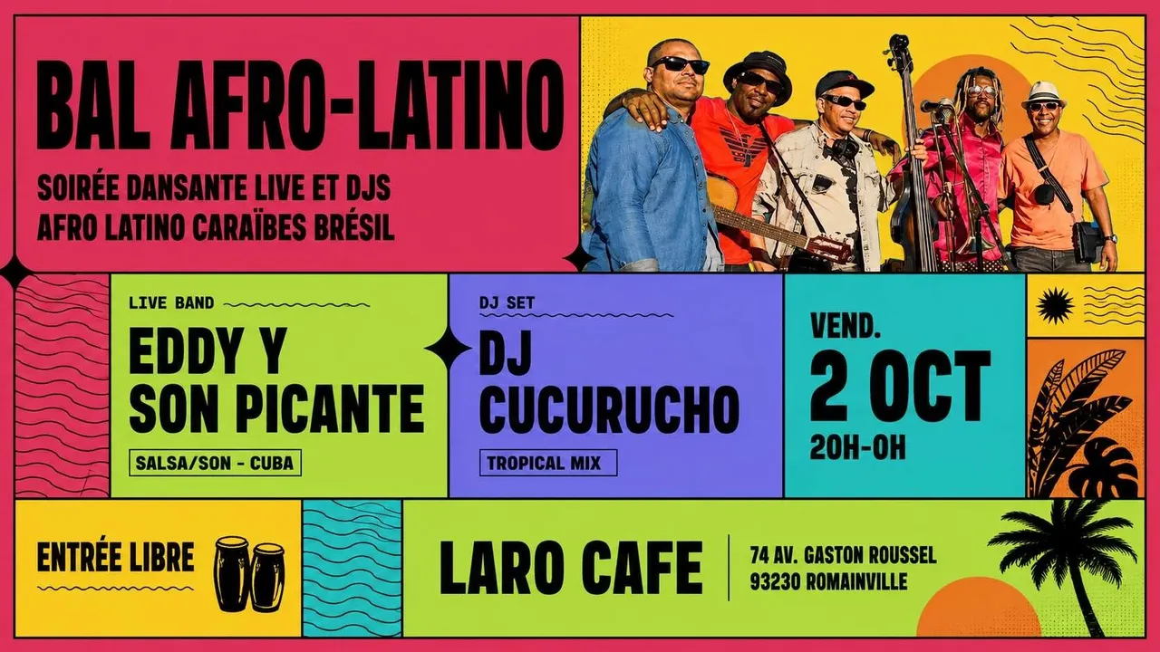 Bal Afro-Latino ! Soirée Dansante Live Et Djs Tropical Vibes