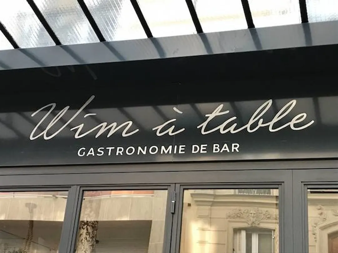 Wim à table Restaurant Paris