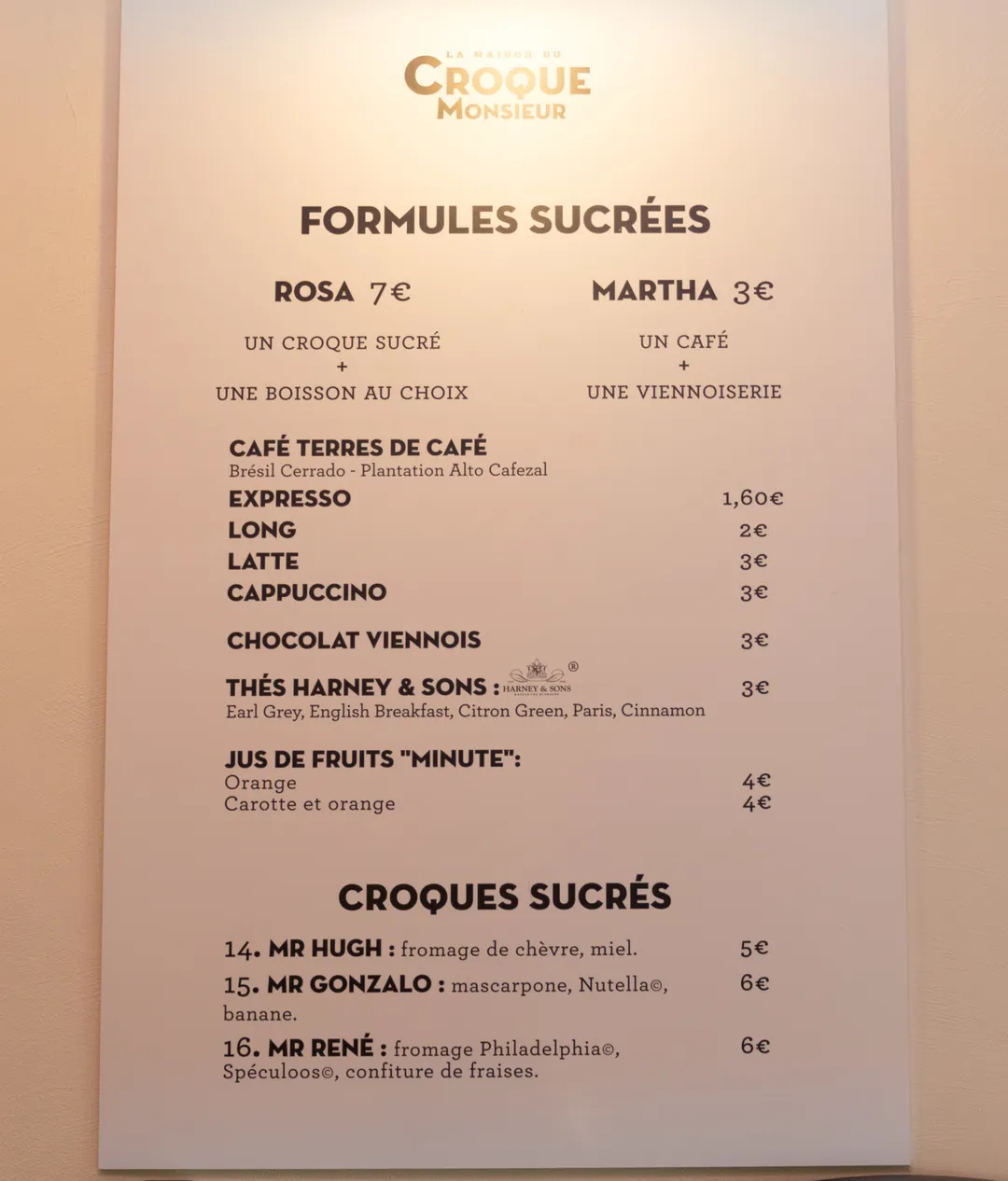 La Maison du Croque Monsieur Restaurant Paris