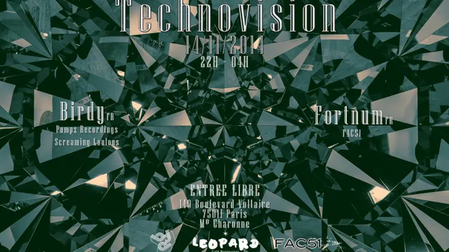Technovision w/ Fortnum (Fac51), Birdy (Pumpz Recordings, Screaming Loulous)