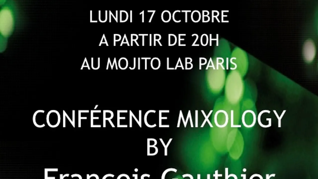 CONFÉRENCE MIXOLOGY