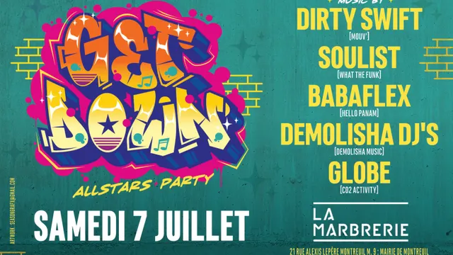 GET DOWN PARTY | Hip Hop • Grooves • Reggae • Dancehall
