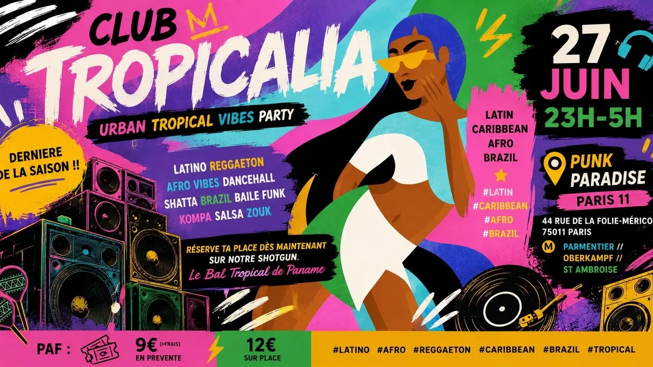 Club Tropicalia 27/6 ~ Afro, Latin, Caribbean, Brazil vibes!