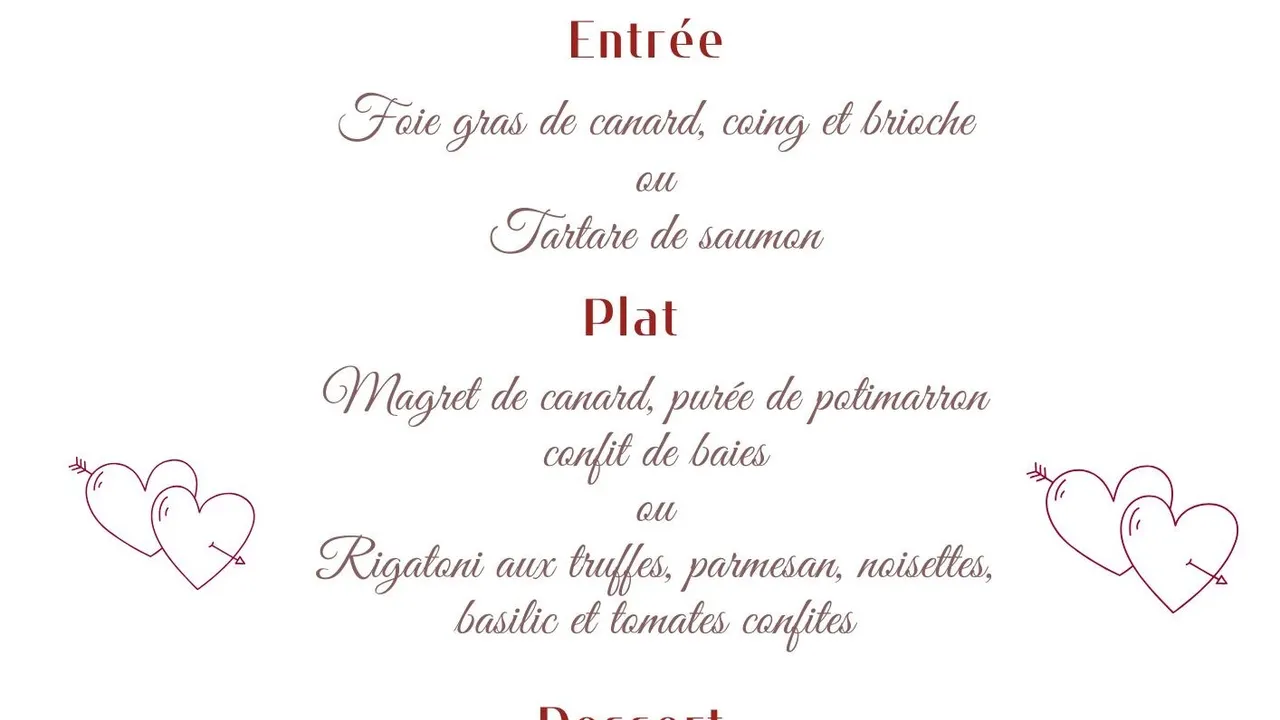 dîner dansant de la Saint-Valentin