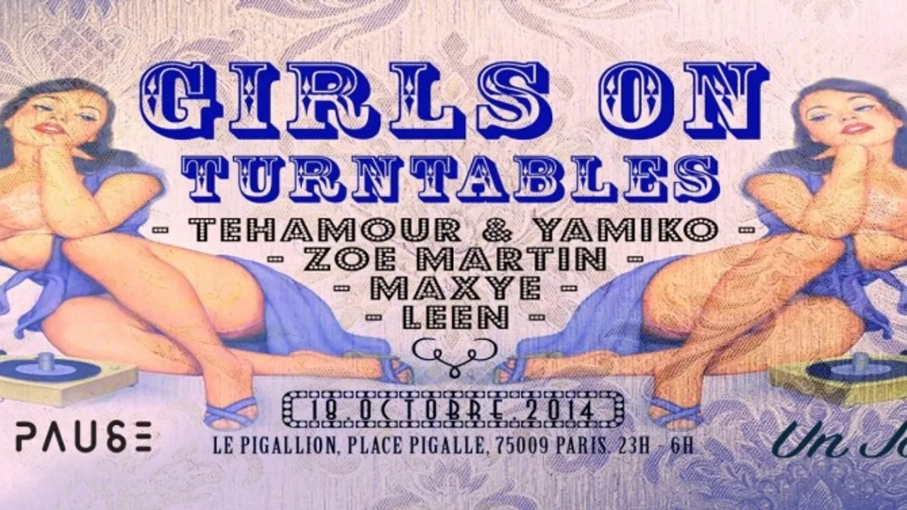 Girls on turntables