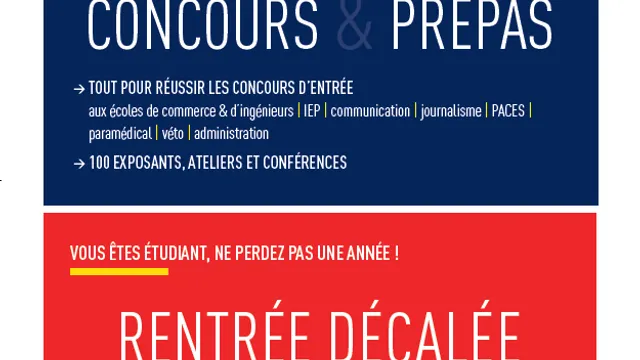 Salon des Concours et Prépas | Salon de la Rentrée Décalée