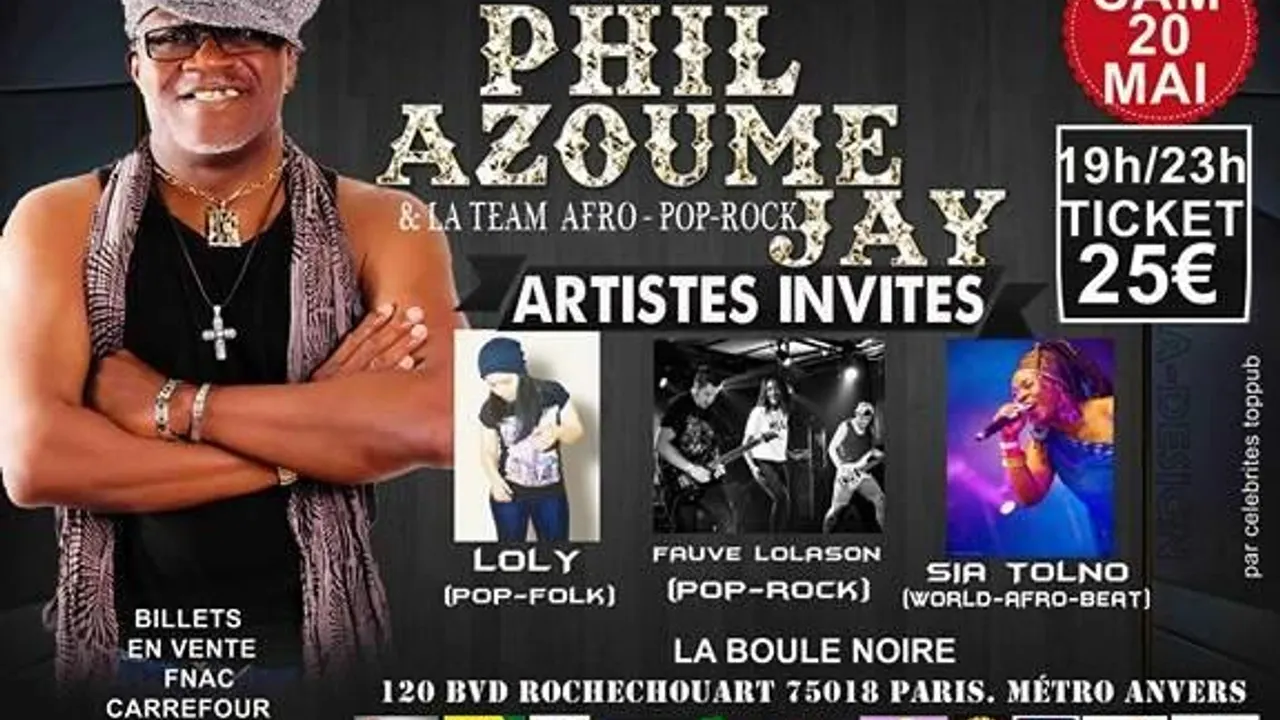 Phil Azoumé Jay en concert live à La Boule Noire