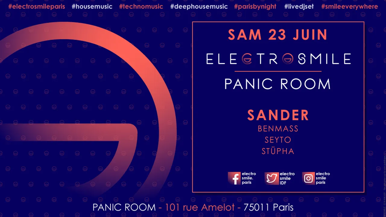 Electrosmile with Sander at PANIC ROOM