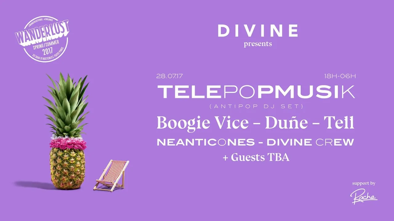 DIVINE : Telepopmusik (Dj set), Boogie Vice, Duñe, Tell & more