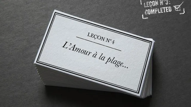 Leçon N4 : Faire l'amour sur la plage