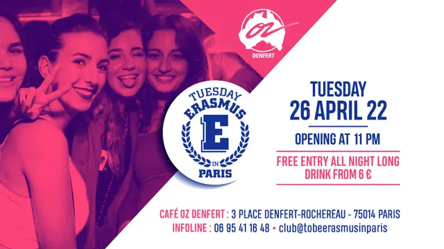 TUESDAY ERASMUS IN PARIS