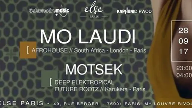 Mo Laudi & Motsek / Afrobeats Night