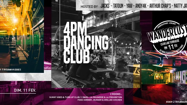 4PM Dancing Club - Hip hop & Sunny Vibes au Wanderlust