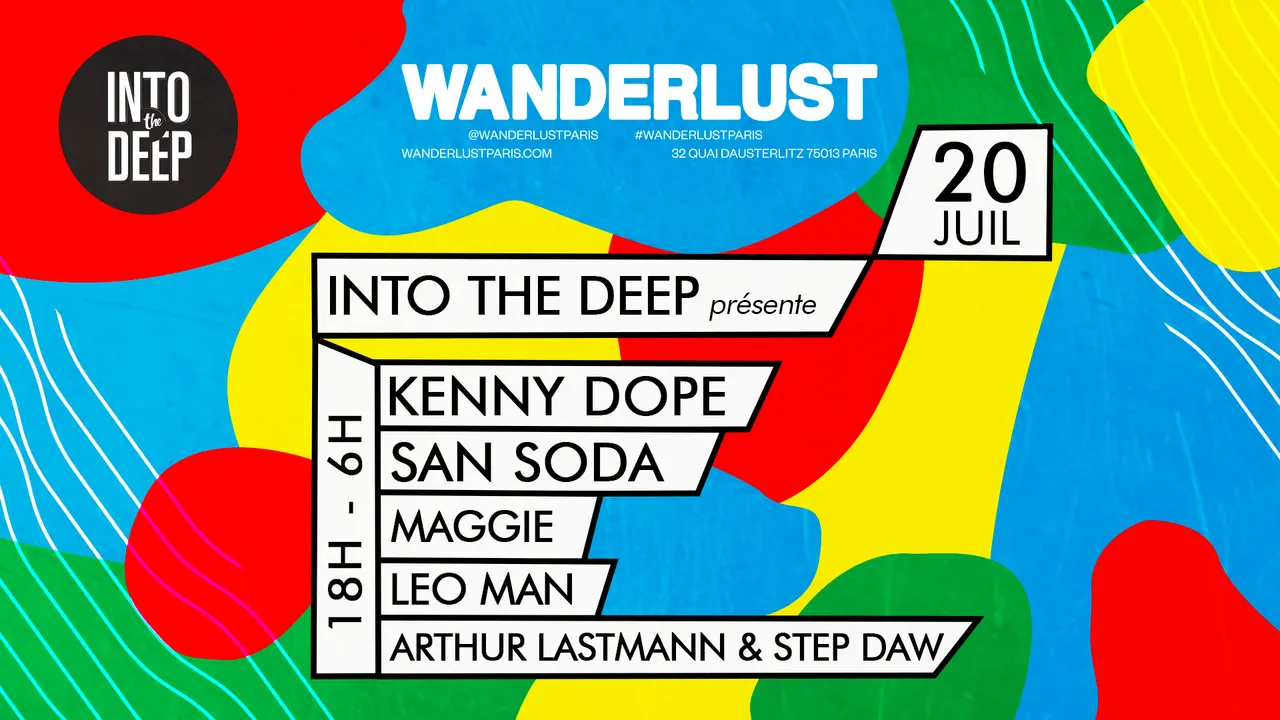 Into the deep invite Kenny Dope, San Soda, Maggie