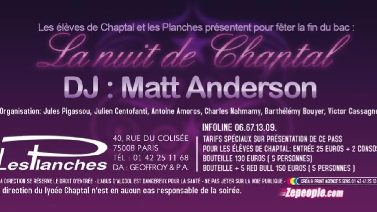 La nuit de Chaptal