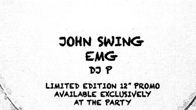RELATIVE RECORDS LABEL NIGHT w/ JOHN SWING, EMG & DJ P