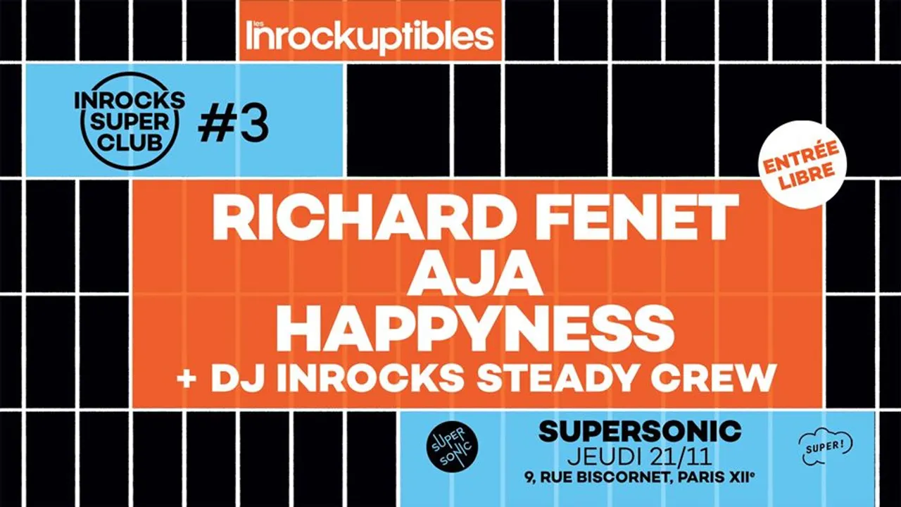 Inrocks Super Club #3 le 21 novembre au Supersonic