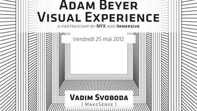 Adam Beyer Visual Experience