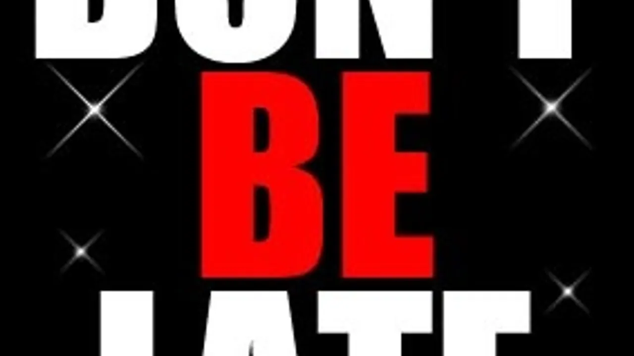 "Don't Be Late" SPECIAL CHRISTMAS