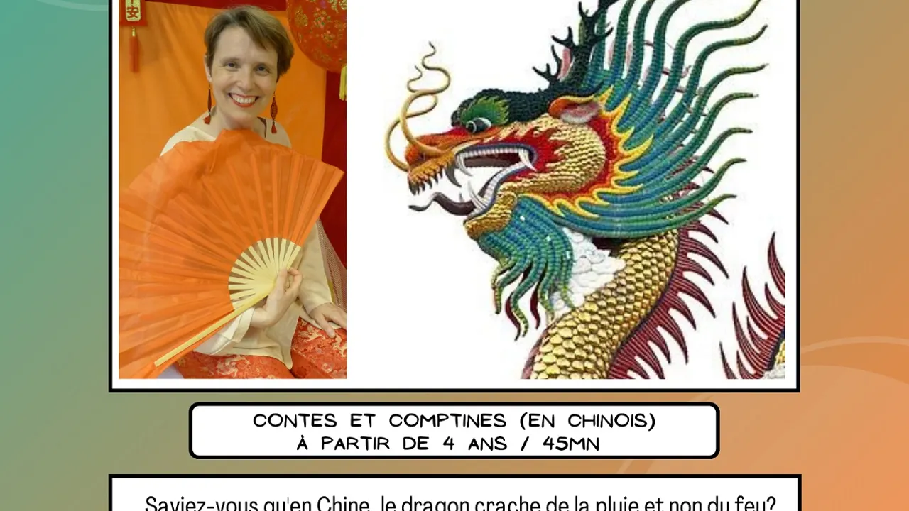 Dragons et empereurs  Contes (en français) et comptines (en chinois) à partir de 4 ans