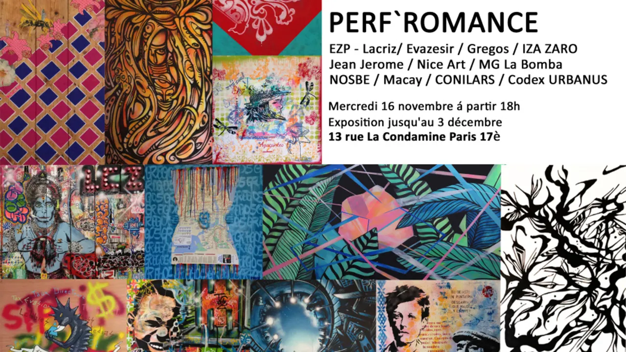 Exposition Perf'romance à la galerie Ligne13