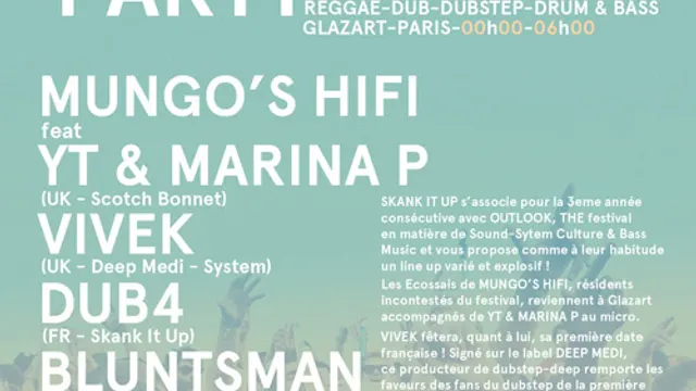Skank it up : Outlook Festival Launch Party