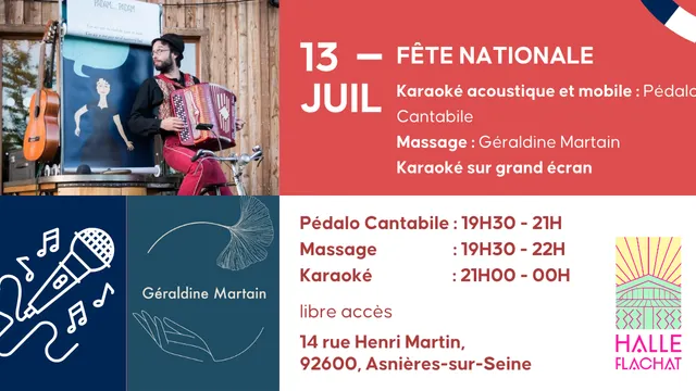 Fête Nationale - Karaoké mobile / Karaoké sur grand écran / Massages