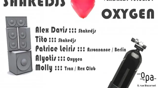 SHAKEDJS LOVES OXYGEN
