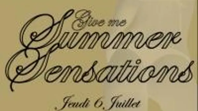 Give Me Summer Sensations