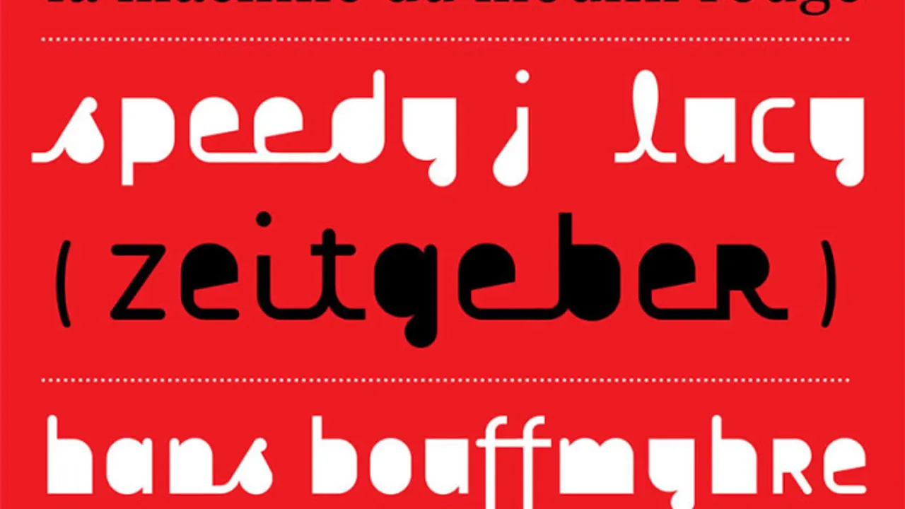 Electric Deluxe Showcase with Speedy J, Lucy, Zeitgeber
