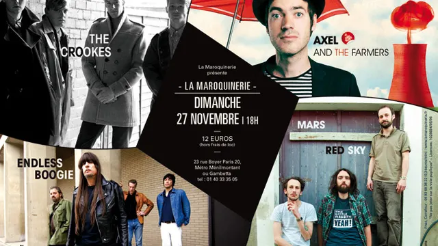 ENDLESS BOOGIE + MARS RED SKY + THE CROOKES + AXEL AND THE FARMERS