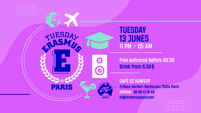 TUESDAY ERASMUS IN PARIS