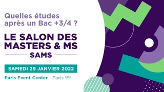 Le salon des Masters et Mastères Spécialisés • SAMS