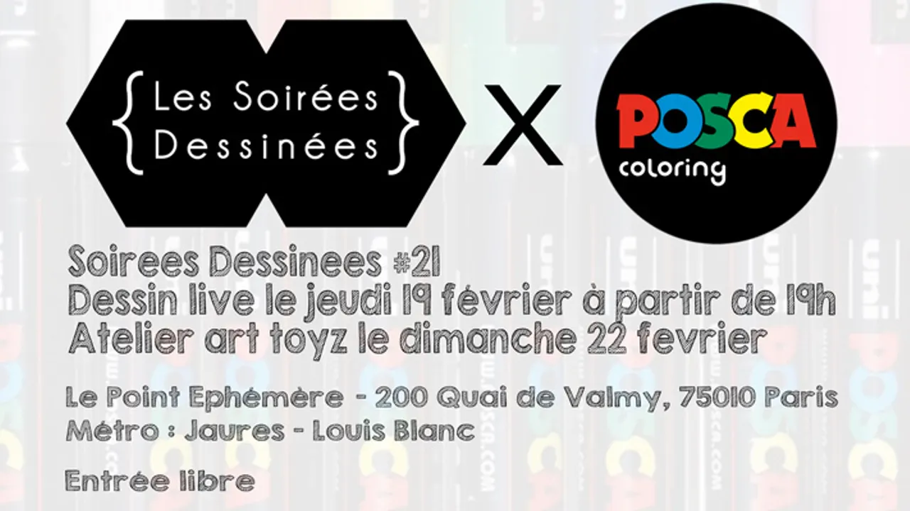SOIRÉE DESSINÉE #21 X POSCA