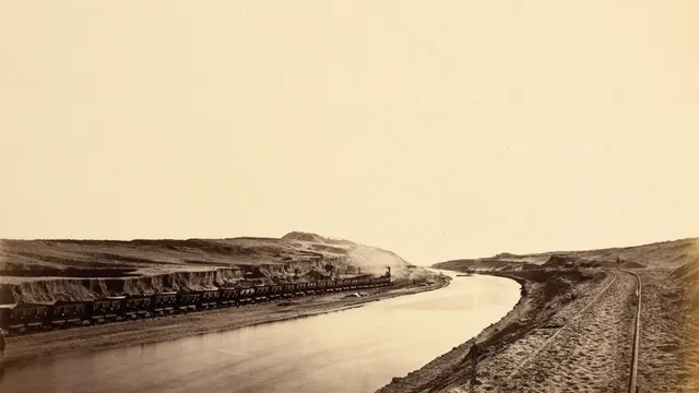 Le chantier du Canal de Suez Photographes de Louis Cuvier