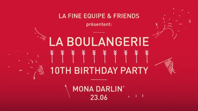 La Boulangerie 10th Birthday party